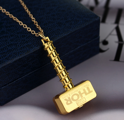 Thor Movie Trademark Gold Necklace